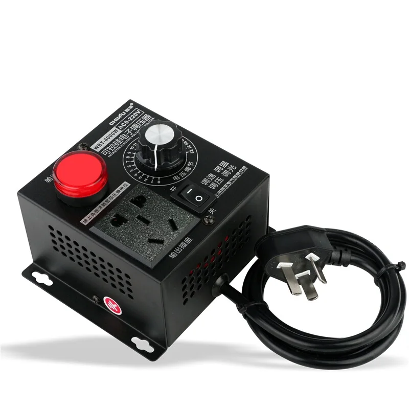 4000W thyristor high power electronic regulator fan electric drill motor speed control