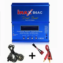 IMAX B6AC RC Баланс Зарядное устройство Li-Ion Nimh Nicd Lipo литиевая батарея цифровой Dis зарядное устройство хранения данных время разряда ограничение 80 Вт