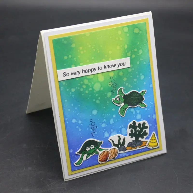Marine Turtle Silicone Clear Seal Stamp DIY Scrapbooking Embossing Photo Album 634E