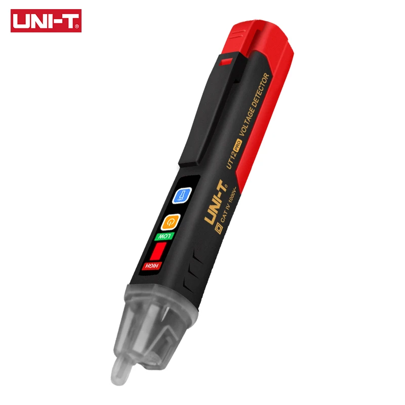 UNI-T UT12D Pro Test crayon testeur de tension ca détecteur sans contact indicateur de lumière LED bâton de crayon 12V-1000V stylo électrique