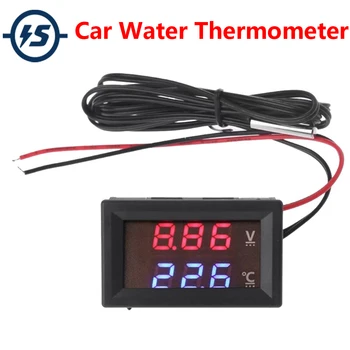 

Temperature Display Module DIY Digit Thermometer With Voltmeter Time DC 10-32V 5-25V 5V 12V For Car Automotive Water Temperature