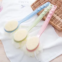 Sleeves Soft Bristle Long Handle Bath Brush Rubbing Towel Bath Brush Bath Adult Bath Brush Back Brush Bath Brush Loofah Flower