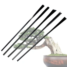 

5pcs Anti-skid handle bonsai carving knife Flat V type Bevel arc Bonsai knives garden tool set