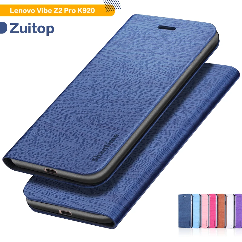 Чехол из искусственной кожи под дерево для Lenovo Vibe Z2 Pro K920 флип-чехол мягкий