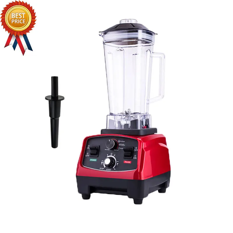 Single machine 2200 Вт Сверхмощный коммерческий столешница блендер 2л переменная скорость встроенный таймер профессиональная соковыжималка для льда смузи супы машина - Цвет: Single machine