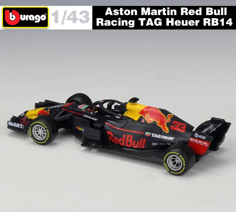 Литой Автомобиль Bburago 1:43 Red Bull Racing F1 модель автомобиля RB15 и 14 13 Infiniti гоночная из