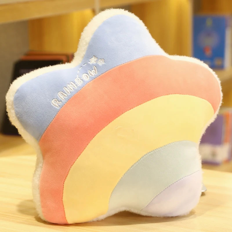 1pc 50*35cm Super Soft Colorful Cloud Plushie Pillow Stuffed Sky