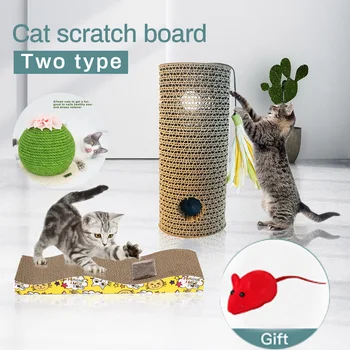 

Furniture & Scratcher Cat Scratching Board Corrugated Paper Cardboard Scratch Pad Scratcher Bed Funny Kitten Playing Toys New#1