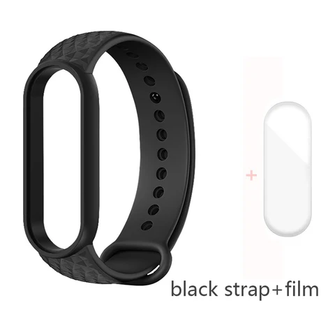 for Xiaomi Band 6 5 4 3 Strap Replacement Wristband MiBand 6 5 Wristband TPU Rhombus Strap for xiaomi Mi Band 5 6 strap