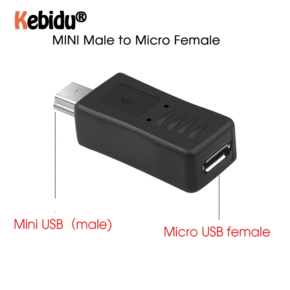 5 шт. Micro USB Женский к Mini USB Мужской адаптер конвертер адаптер для ПК телефон кабели