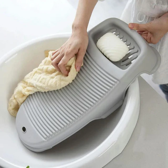 Washing Clothes Bucket Hand Wash Board Washboard Basin Wash Tub with  Washboard for Hand Wash Clothes Underwear Blouses Home - AliExpress