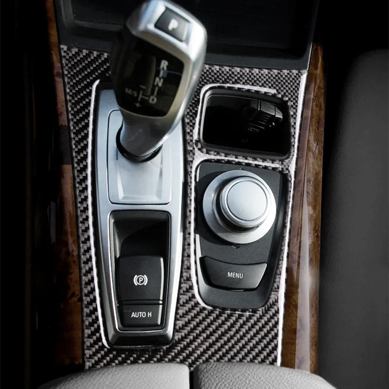 Car Console Gear Shift Frame Decoration Cover Trim For BMW X5 E70 X6 E71