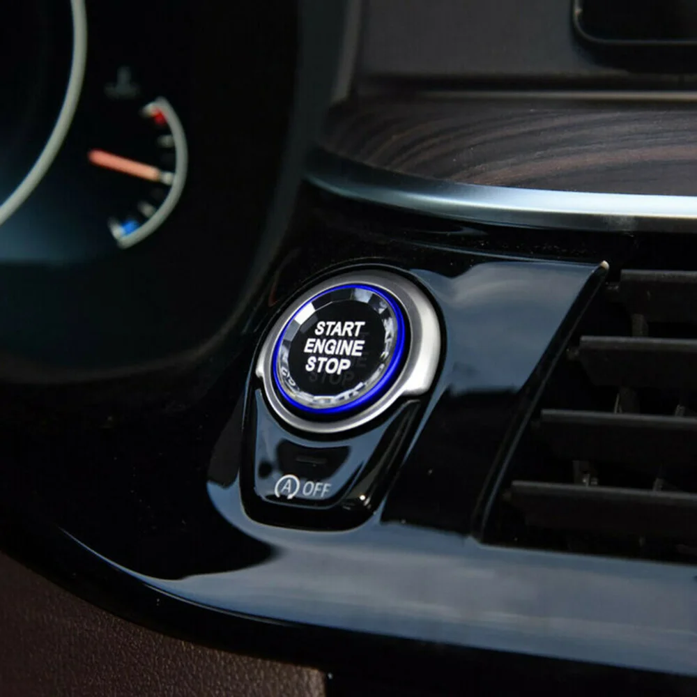 Синяя крышка переключателя кнопки двигателя для шасси BMW F F30 F10 TG аксессуары