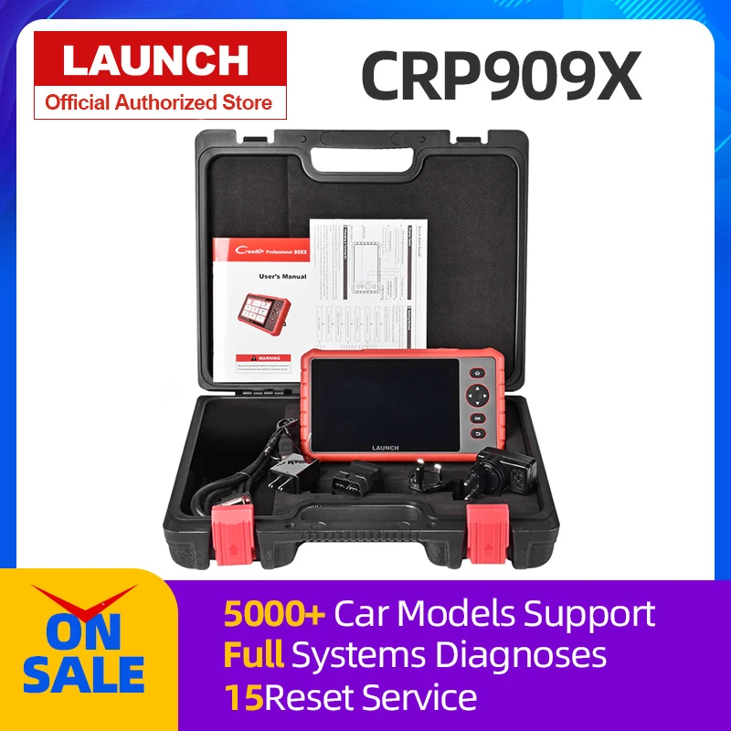 Оригинальный Автомобильный сканер LAUNCH X431 CRP909X OBD2 автомобильный диагностический