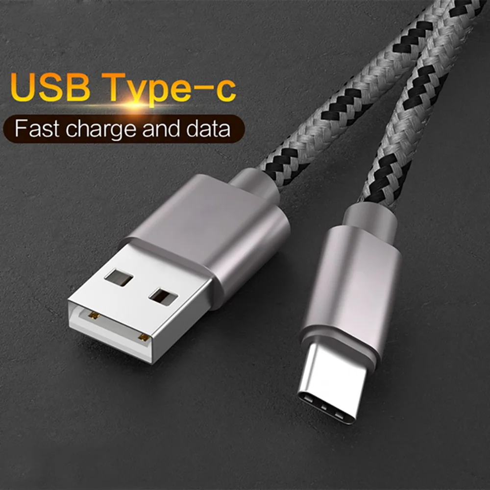 3A usb type-C кабель 1 м 2 м 3 м Быстрая зарядка type-C USB кабель для samsung S10 S9 S8 xiaomi redmi note 7 QC 3,0 кабели для мобильных телефонов