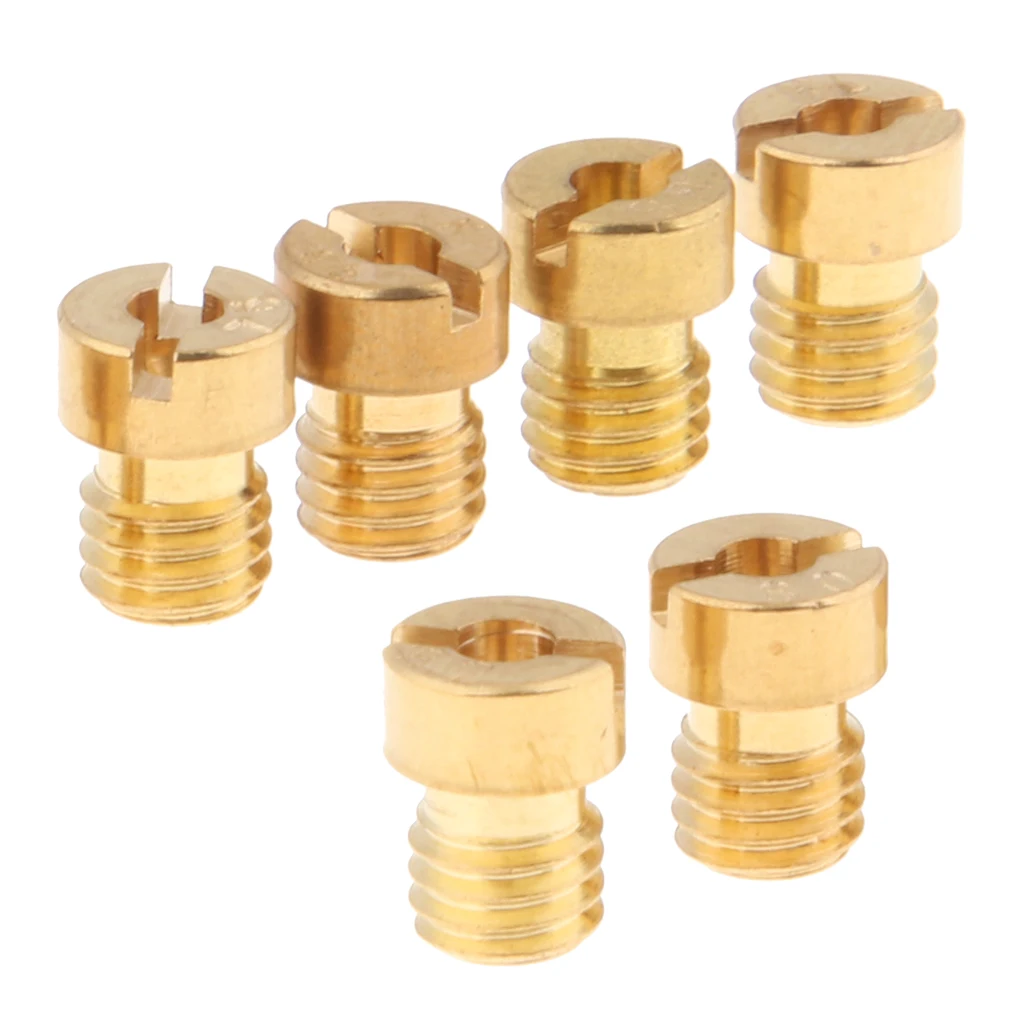 Set 6 Main Jet For Keihin OKO KOSO PWK Carburetor 75 78 80 82 85 88
