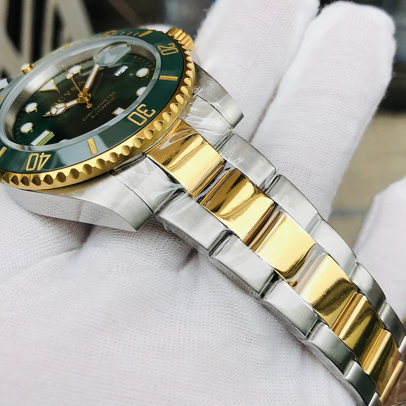 Ocysa фирменный роскошный механический автоматический Золотой Relogio Masculino Reloj Hombre керамические мужские часы спортивные мужские часы наручные часы мужские