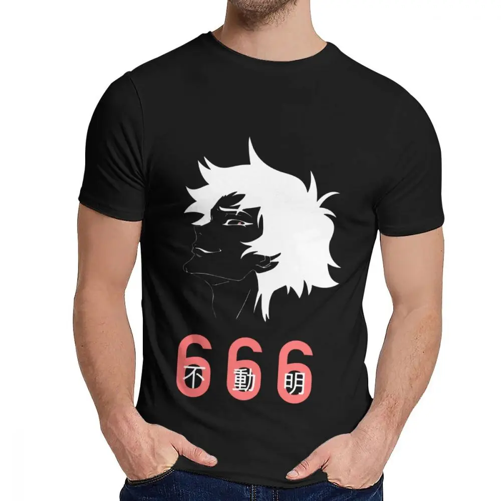 Мужская футболка Devilman Crybaby 666 хороший хлопок Новое поступление Мужская Уличная футболка с круглым вырезом Harajuku - Цвет: Черный