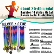 16 стилей из нержавеющей стали медаль Вешалка медаль держатель дисплей стойка бег одежда для плавания гимнастика велосипед Спорт медаль подарок украшение