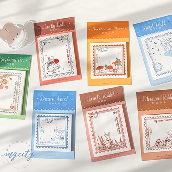 

30 Sheets Vintage Collection Animals Memo Pads Sticky Notes Planner Sticker Index Page Bookmarks Student Stationery