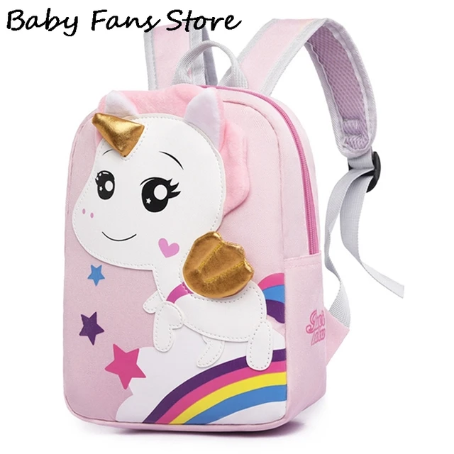 Mochila de unicornio para niñas, mochilas escolares de princesa rosa de  dibujos animados, mochilas infantiles para guardería - AliExpress