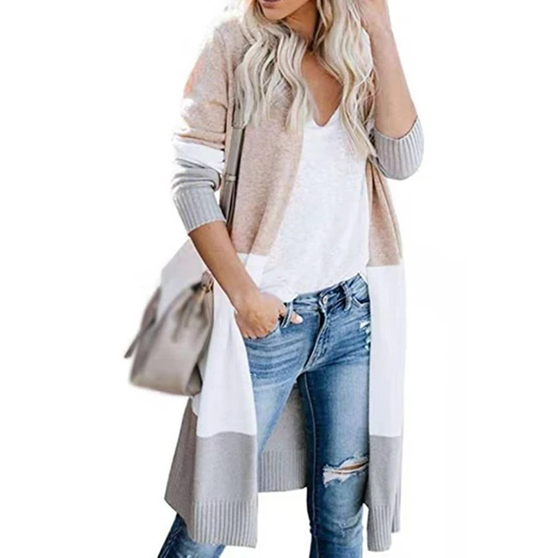 2020 Fashion Cardigans Knitted Sweaters Women Autumn Thin Knit Cardigan Sweater Cotton Long Streetwear Coat Female Plus Size 2XL |