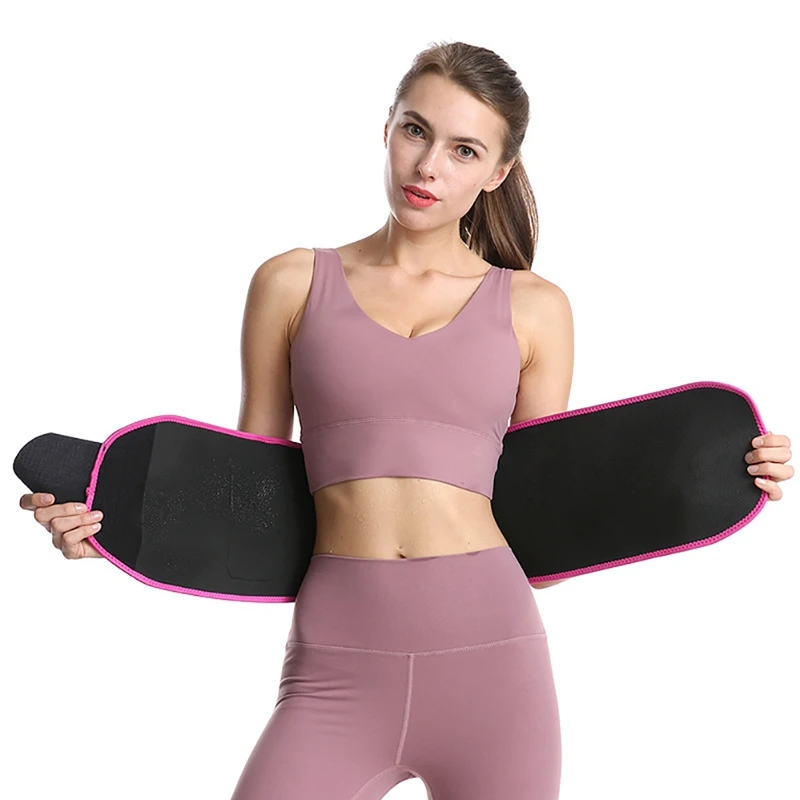 New Waist Support Belt With Pocket, Adjustable Thermal Sweating Lumbar Warmer Protection Trainer Wrap