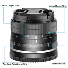 35 мм F1.2 Большая диафрагма Prime APS-C объектив камеры для sony E-Mount цифровая камера s NEX 3 NEX 3N NEX 5 NEX 5T NEX 5R NEX 6 7 A5000