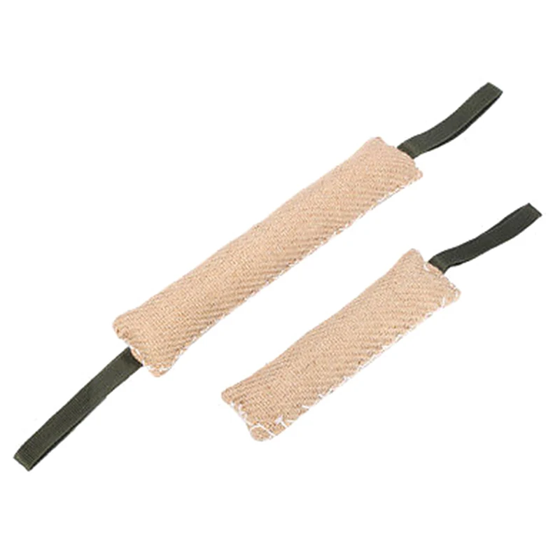 Dog Bite Tug Toy Dogs Training Playing Toys Pet Chewing Teeth Cleaning Interactive 1PCS 2 Handles 2Size dog training supplies dog chew toys