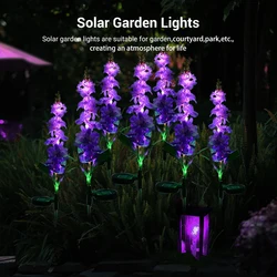 BORUiT – lampe solaire violette, imperméable, luminaire décoratif de jardin, cour, parc, couloir, pelouse, 1/2/4 pièces 
