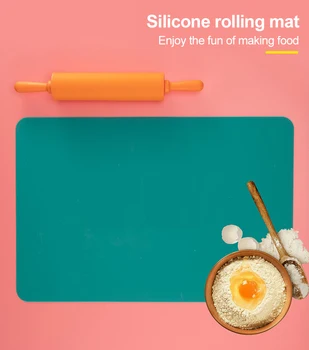

Multi-size Silicone Baking Mat Kneading Mat Pastry Cake Bakeware Paste Flour Table Sheet Kitchen Tools Insulation Place Mat Pot