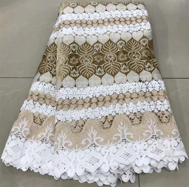 African cord guipure lace african velvet lace african lace fabric high quality 5yards nigerian lace fabrics for wedding ZQ-A228