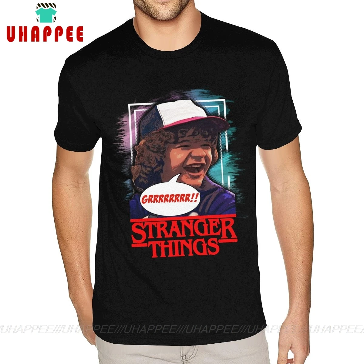 litro Traer Escupir Camisetas de moda divertidas de Dustin Stranger Things, Camisetas  estampadas de pantalla para novio de talla grande - AliExpress Ropa de  hombre