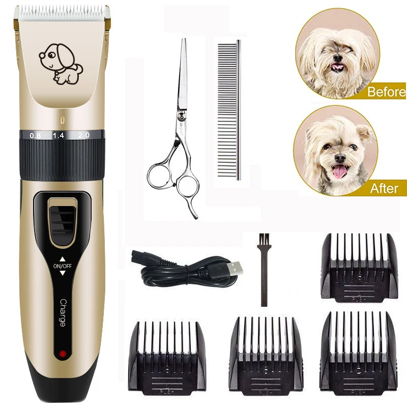Dog Hair Trimmer Rechargeable Low noise Electrical Pet Hair Clipper