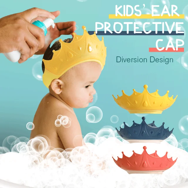 Bonnet de douche pour enfants, casquettes de protection pour le bain,  chapeau de protection pour bébé, visière imperméable, shampoing, lunettes  pour tout-petits - AliExpress