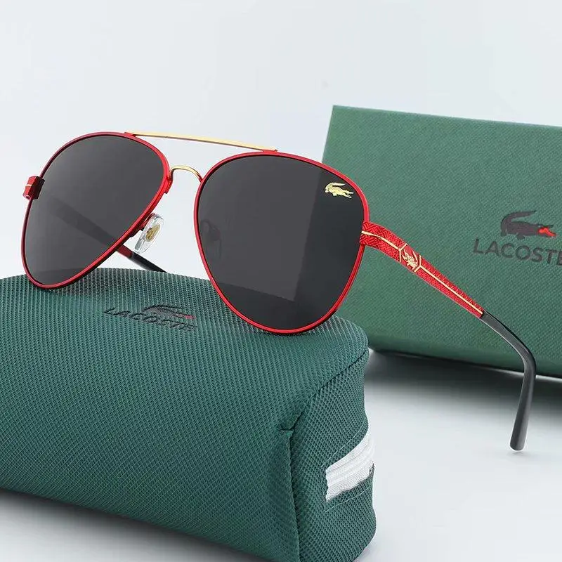 

NEW Driving Polaroid Sun Glasses Aluminum Frame Sports Sunglasses Men Polarized Driver Retro UV400 Anti-glare Goggles LA186