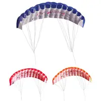 Rainbow parachute Outdoor Fun Dual Line Stunt Parafoil  Sports Beach Kite kid funny toy shocker Education toys Skydiving toy 2