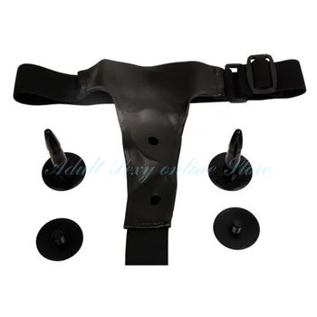 Strap On Double Dildo for Women Elastic Harness Belt Strapon Pants For Lesbians Couples Men G Spot Adults Sex Toys 5