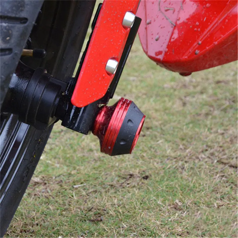 moto protection motorbike crash pad for kawasaki motorcycle protect falling protectors CNC aluminum alloy scooter wheel pads