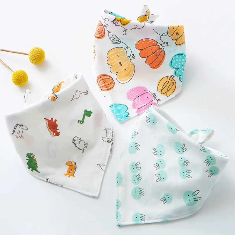 

1Pcs Baby Bandana Drool Bibs 100% Organic Cotton Bibs for Boys & Girls, Super Soft Absorbent Feeding Bibs Newborn Saliva Towel