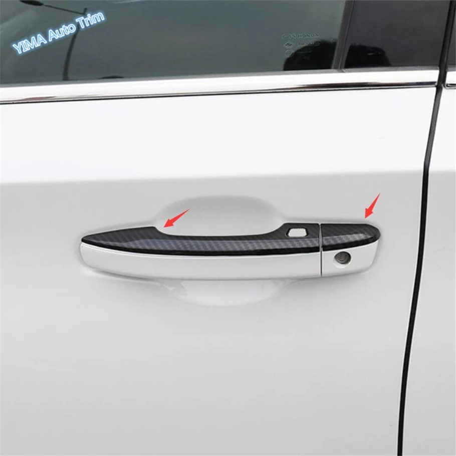 

Lapetus Side Door Handle Catch Protector Cap Cover Trim Fit For Honda Accord 10th 2018 2019 Auto Styling Chrome Carbon Fiber ABS