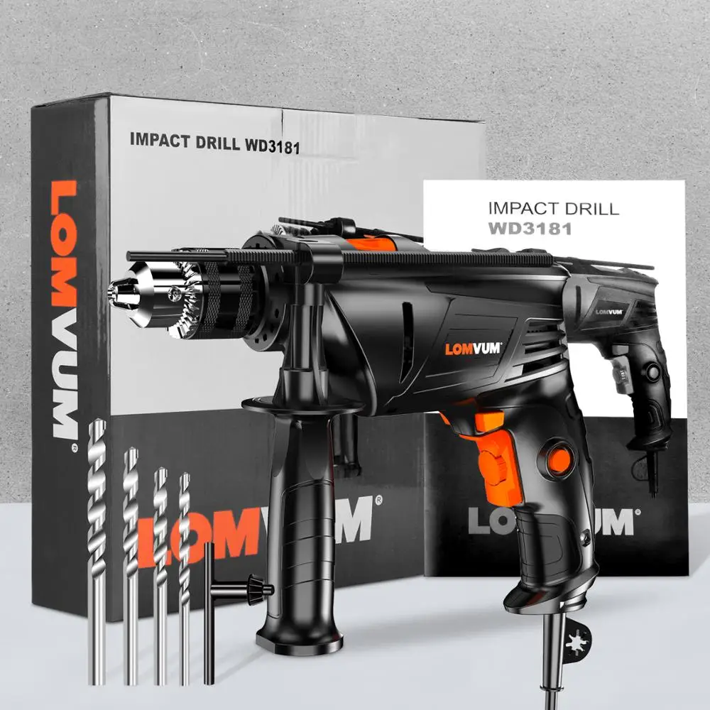 LOMVUM 810 Вт электрический молоток домашние электроинструменты ударная дрель AC