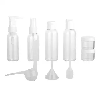 

10PCS/Set Travel Empty Spray Bottles Leak Proof Toiletry Refillable Bottles Portable Subpackaging Bottle For Soap Shampoo Lotion