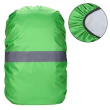 Спортивный рюкзак с отражающей полоской, водонепроницаемая сумка, дождевик для велоспорта, кемпинга, туризма, альпинизма, чехол, зеленый, 20-100L