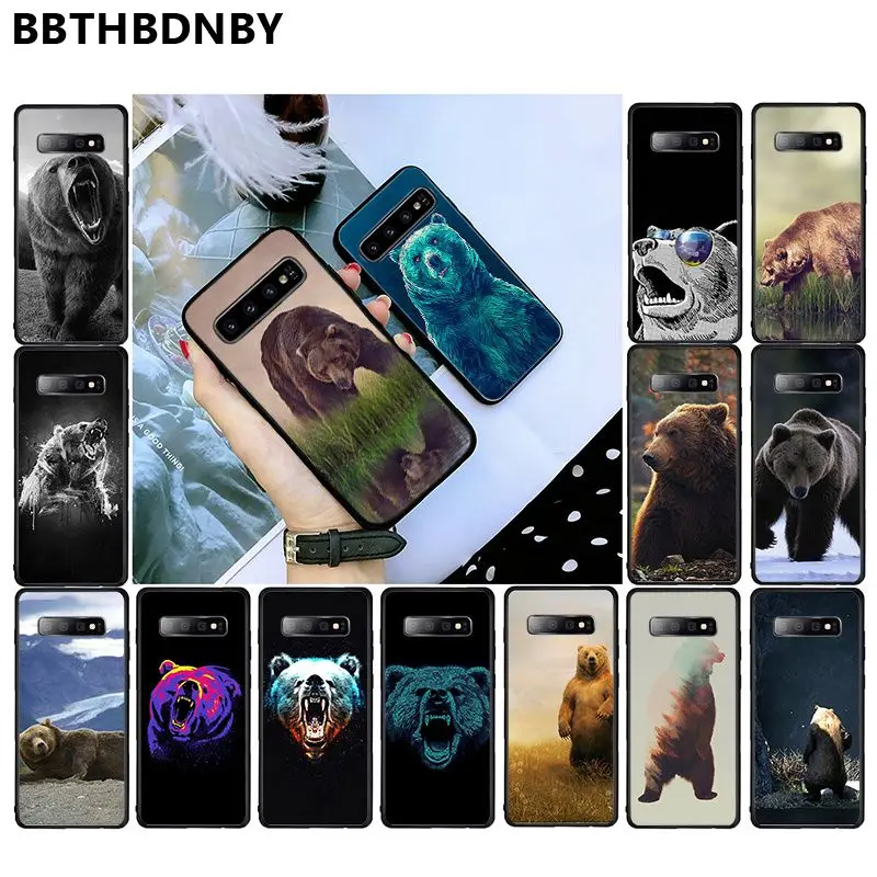 For samsung a50 case Bear Pattern TPU Soft Phone Case for Samsung S9 plus S6 edge S7 S8 S10 | Мобильные телефоны и