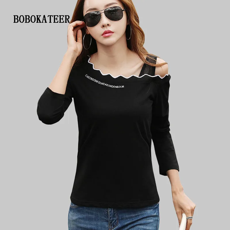BOBOKATEER blouse women blouses chemise femme embroidery blouse white shirt women clothes blusas mujer off shoulder top