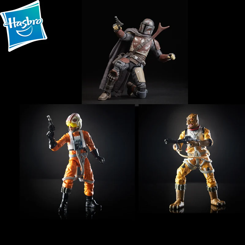Фигурки героев Orignal Hasbro Звездные войны 15 см Люк Скайуокер пилот мандалор аниме