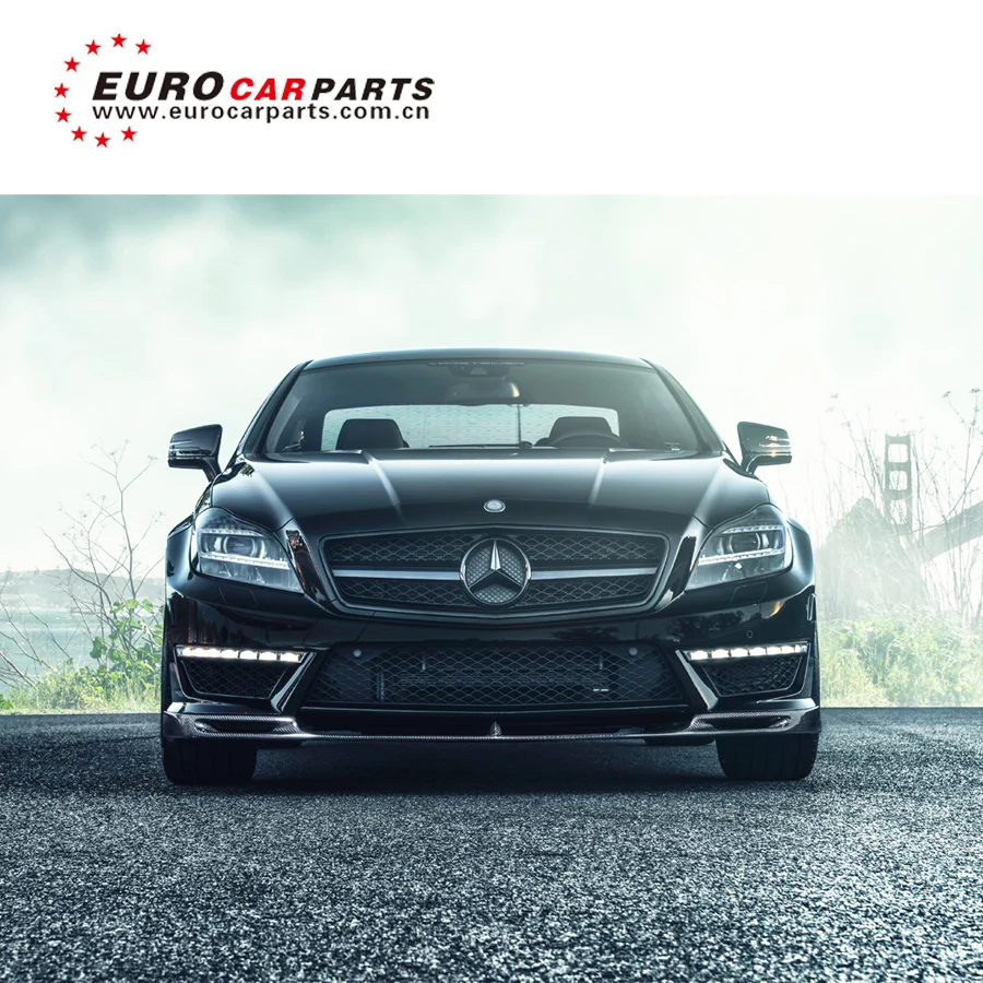 CLS класс w218 CLS63 углеродный finber Передняя юбка задний диффузор и задние крылья для