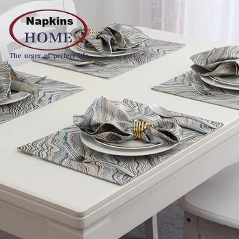 

46*46 Cm Dinner Table Napkins Polyester European Table Towel Home And Restaurant Breakfast Placemats Environmental Protection