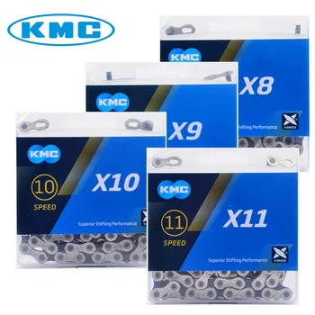 

KMC Chain X8 X9 X10 X11 MTB bicycle chain 116L 118L 126L links bicycle accessories 8S 9S 10S 11s original KMC chain for roadbike